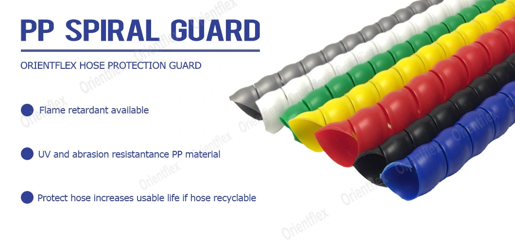 Plastic Spiral Hydraulic Hose Wrap Protection