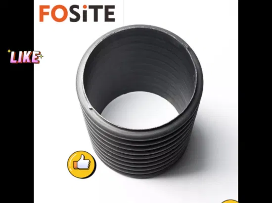 Precio de tubo corrugado de doble pared de HDPE de alcantarilla de drenaje de polietileno negro de plástico Fosite